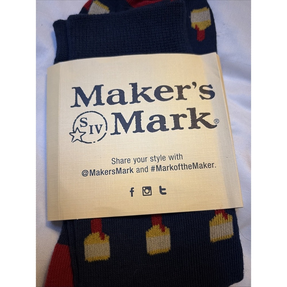 Maker's Mark Kentucky Bourbon Whiskey New 2018 Ambassador Program Socks